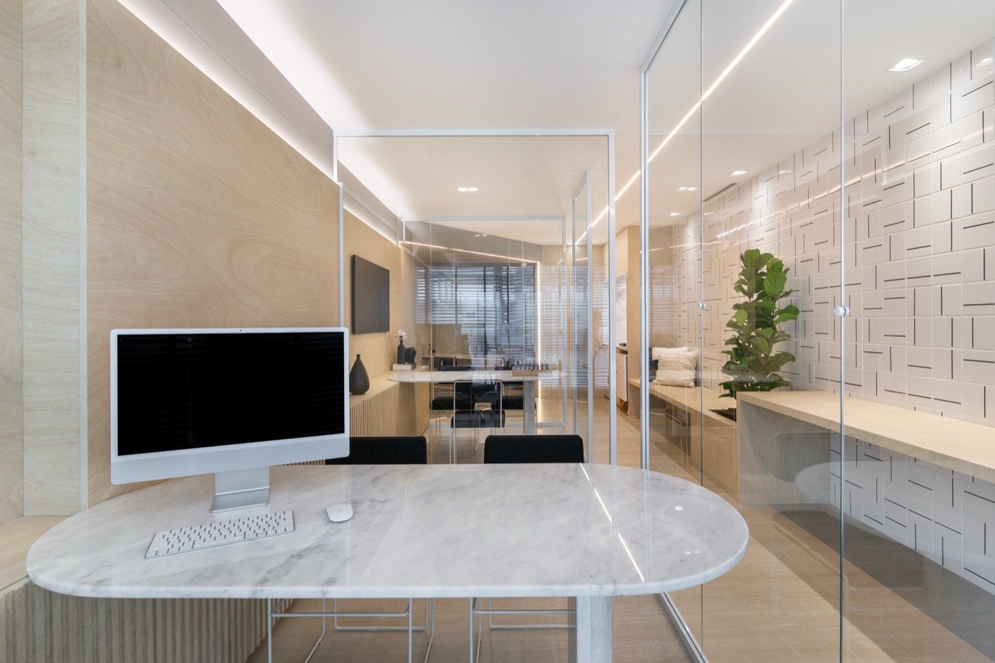 Sala de atendimento do escritório de advocacia em Brasília